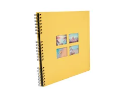 Fotoal Spir 60p Zwrt 32x32cm MILANO Geel