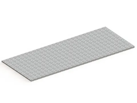 legbord van plaatstaal,v. palletstelling,BxD 2700x1100mm,vakl. 2700kg