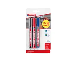 Viltstift edding 300 rond 1.5-3mm assorti blister à 2+1 gratis