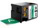 XTL vinyltape ft 54 mm, wit op groen
