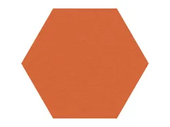 Prikbord Zeshoek Oranje Kleur 2211 Bulletin Paneel Ø 60cm frameloos