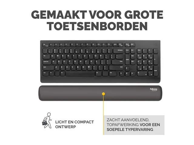 Polssteun Fellowes Breyta zwart