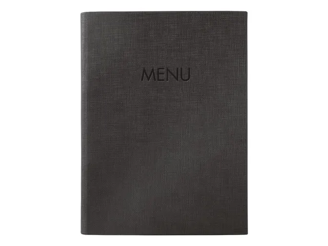 Menukaart map Sigel A5 zwart voor 8 blad