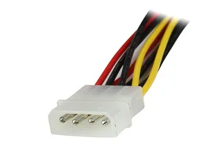 30cm LP4 naar 2x Vergrendelbare Y-adapter Splitterkabel SATA Voeding - 2