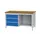 werkbank,HxBxD 860x1500x750mm,onderstel RAL9005,fronten RAL6011