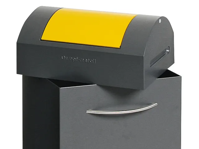 Conteneur de tri sélectif de 60l HxlxP 790x380x320mm tôle d'acier 2r