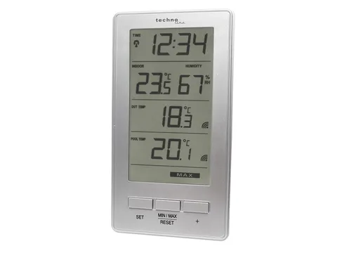 Weerstation Technoline WS 9069 78x147x23mm wit met 2 buitensensors