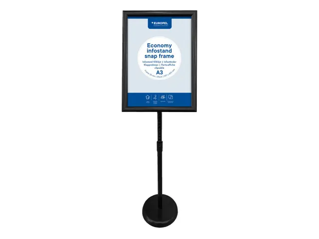 Infostandaard Europel Economy 25mm A3 Zwart