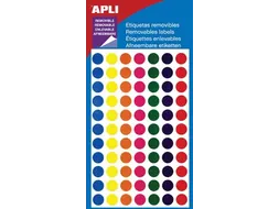 Apli Verwijderbare Etiketten Cirkel Ø8mm assorti 308 Stuks