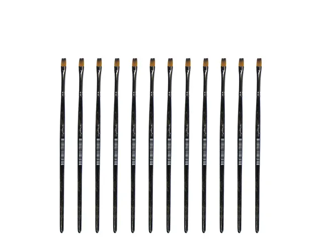 Penseel Kangaro Serie 341 plat Nr. 4 synthetisch doos 12 stuks