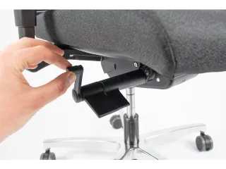 Bureaustoel EN1335 Linea Omnia 01 zwart/zwart met 3D armleuning en alu - 7