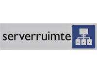 Infobord pictogram serverruimte 165x44mm