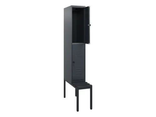 Dubbeldekse dekenkist,HxBxD 1950x300x815mm,1x2vak.,vak B 300mm
