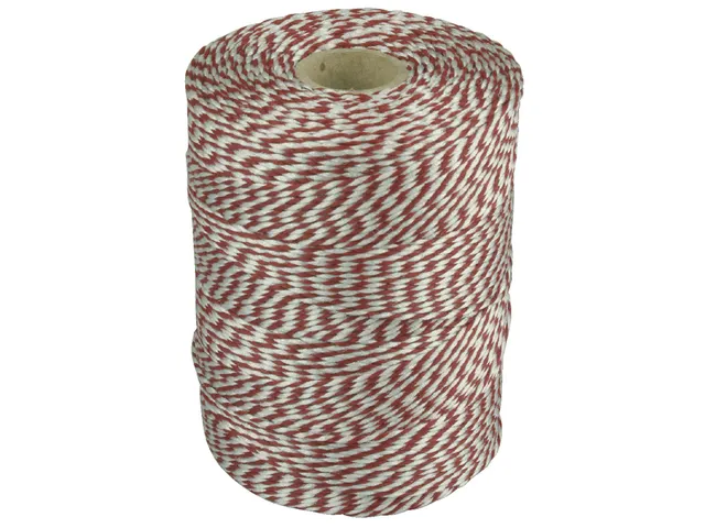 Touw Muller katoen 180 meter rood/wit