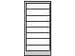 Ladenkast 900x500x500mm 8 Laden Uitschuifbaar Glijgeleiding Ral7035
