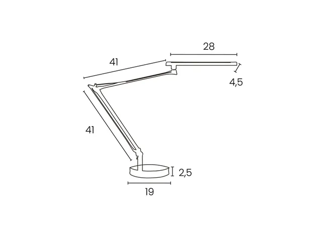 Bureaulamp Unilux Mamboled 2.0 LED zwart