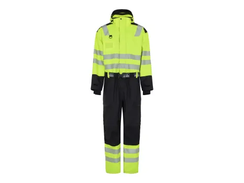 Lyngsoe LR6033 coverall, geel/zwart, maat 2XL, per stuk