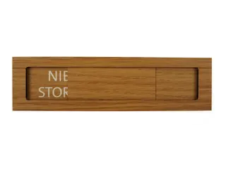 Premium Schuifbord Houtlook Niet Storen 150x40mm - 2