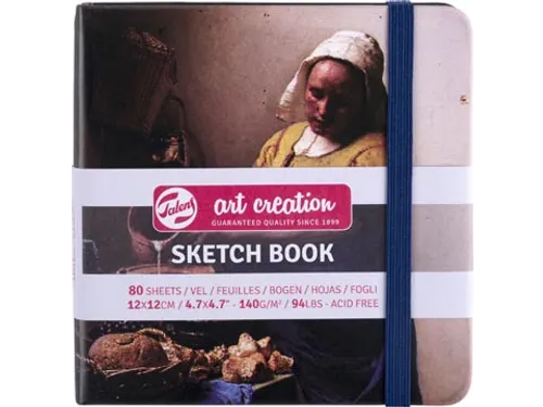 schetsboek Het Melkmeisje 12 x 12 cm