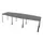 vergadertafel,HxBxD 740x2800x1200mm,vatvormig,MS-donkergrijs