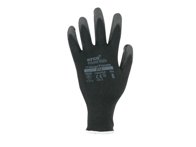 Werkhandschoen Arco Essentials PU maat 6 pak 12 paar
