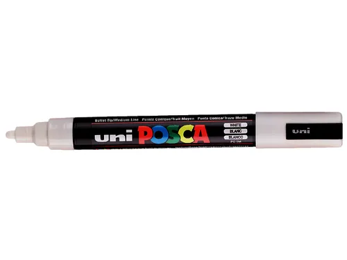 Verfstift Posca PC5M Medium Punt 1,8-2,5mm Wit