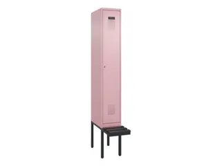 locker met bank,HxBxD 2120x300x815mm,1vak,vak B 300mm,cilinderslot - 2