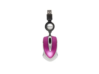Verbatim Go Mini muis USB Type-A Optisch 1000 DPI Roze - 1