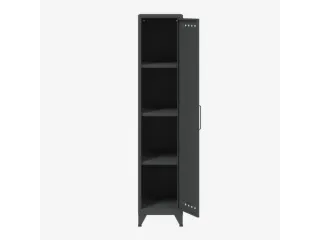 garderobekast,HxBxD 1800x380x510mm,1vak,4voeten,romp antraciet - 3