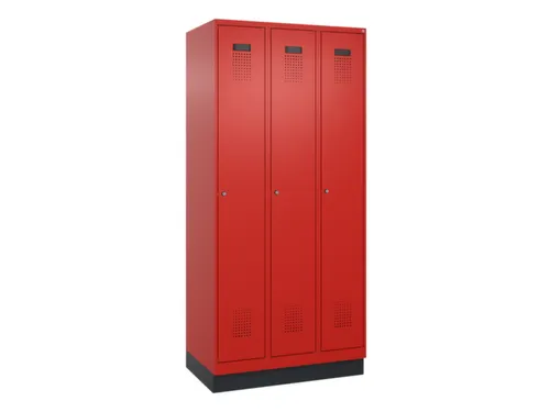 locker voor scheiding van kleding,HxBxD 1950x900x500mm,3vak