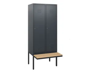 locker met bank,HxBxD 1950x800x815mm,2vak,vak B 400mm,cil.-slot - 1