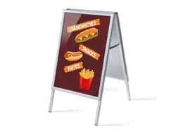 Stoepbord A1 complete set met print "Sandwiches Snacks Frites"
