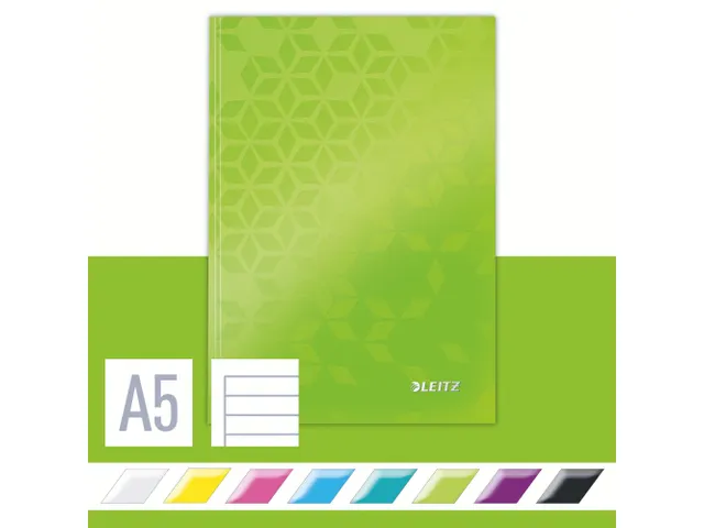 Cahier Leitz WOW A5 ligné vert