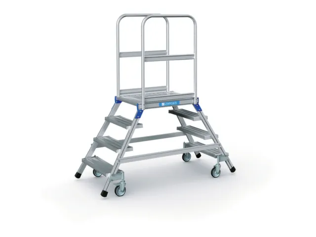Escalier Mobile Estrade 960x600x800mm 2 X 4 Marches Aluminium