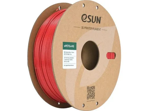 eSUN 3D Printer Filament ePETG+HS 1,75mm Brandweerwagen Rood 1kg