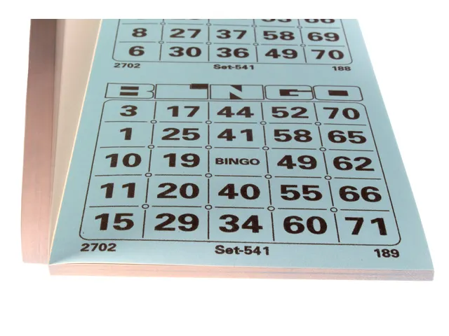 Bingokaart Kangaro krimp a 5 blok assorti kleuren