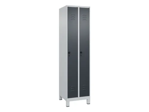 locker,HxBxD 1950x500x500mm,2vak,vak B 250mm,draaigrendel,voeten