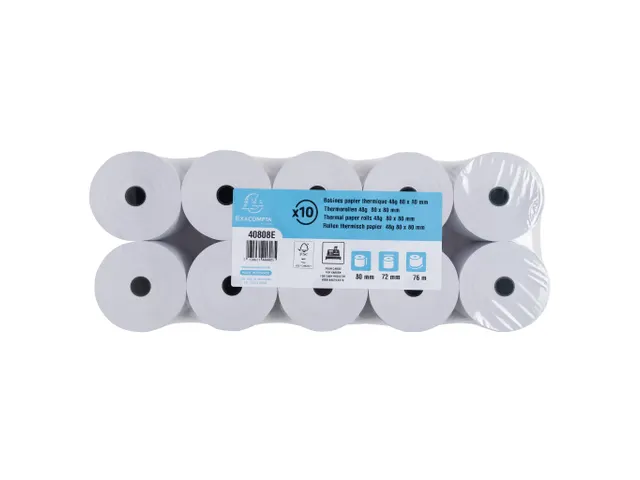 Rollen Voor Kastickets 80x80x12x76, 1 Thermische Laag 55g