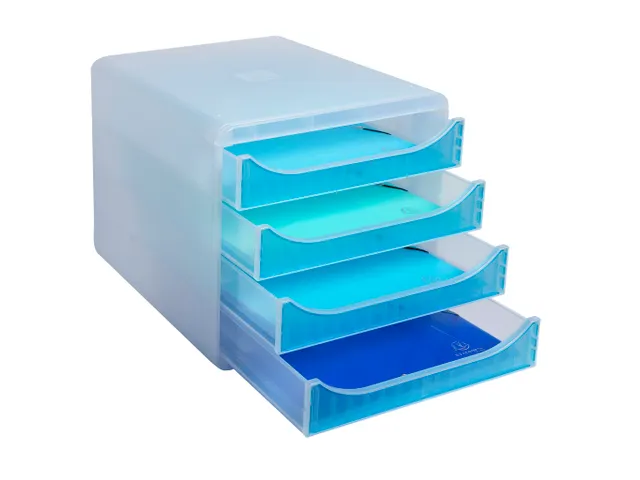 Ladebnox A4+ BIG-BOX Chromaline t ransparant turkoois