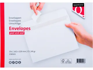 Envelop Quantore Bank C5 162x229mm wit Zelfklevend - 4