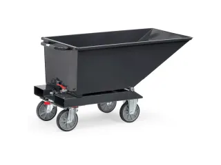 Afvalbakken 4701a 750kg 250 liter Ral7016 Aftapkraan - 1
