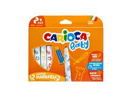 Viltstiften Carioca Baby set à 12 kleuren