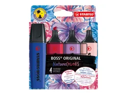 Markeerstift STABILO Boss Wildflower assorti 4 stuks
