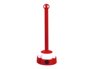 Waarschuwings-Kettingstaanders 975mm Paal/Voet Ø Geel Zwart - 2