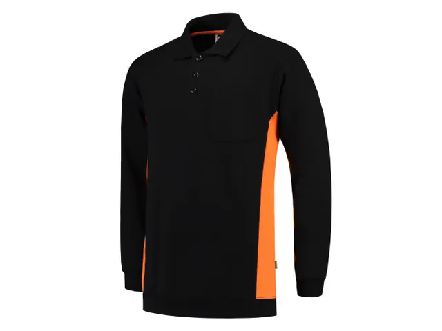 Tricorp TS2000 302001 Bicolor polosweater, zwart/oranje, maat 7XL, per