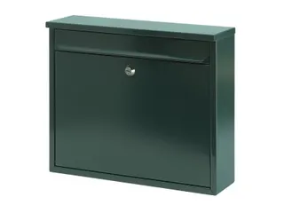 Wandbrievenbus 31.5cm Groen Staal - 1