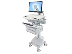 Medische Trolley StyleView-wagen met LCD-arm, SLA-voeding 4 laden (3x1