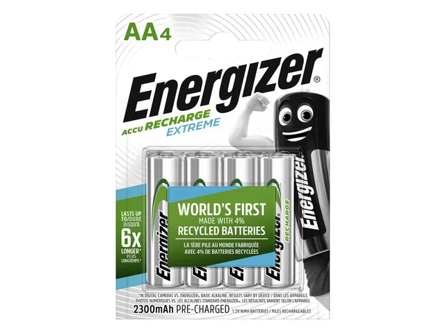 Batterij oplaadbaar Energizer 4xAA 2300mAh