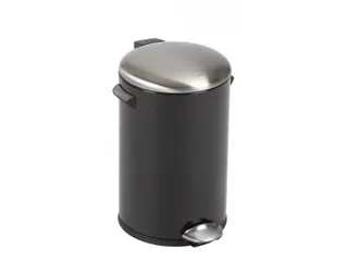Pedaalemmer Belle Deluxe 12 Liter Zwart / Mat RVS - 1