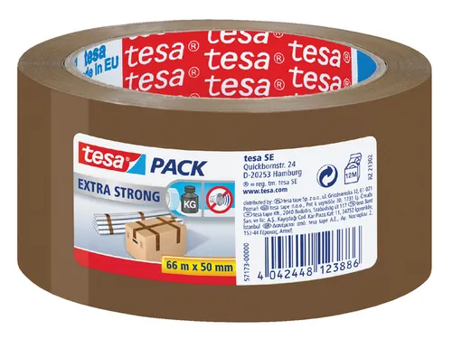 Verpakkingstape Tesapack Extra Strong 50mmx66m PVC Bruin